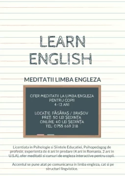 Meditatii - Curs Limba Engleza COPII